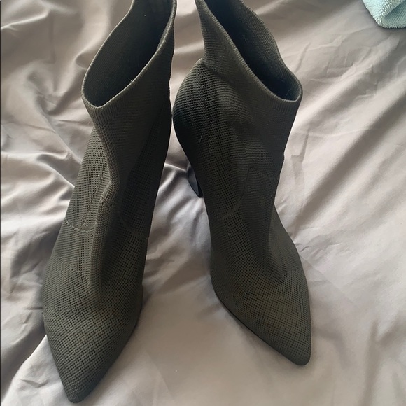 army green sock boots - Picture 3 of 3